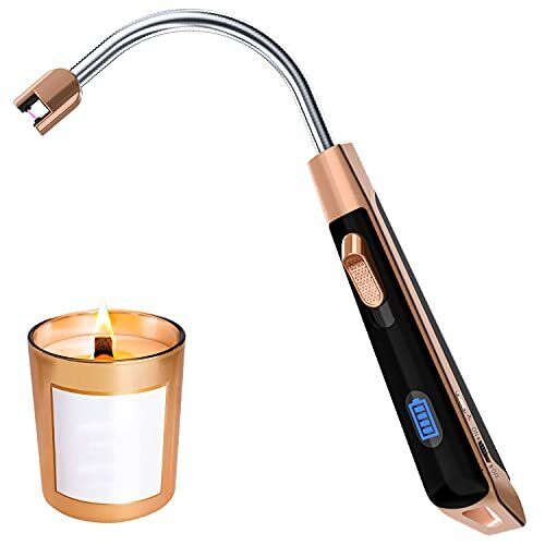Candle Lighter Long Electric Lighter USB Rechargeable Flexible Lighter Windproof