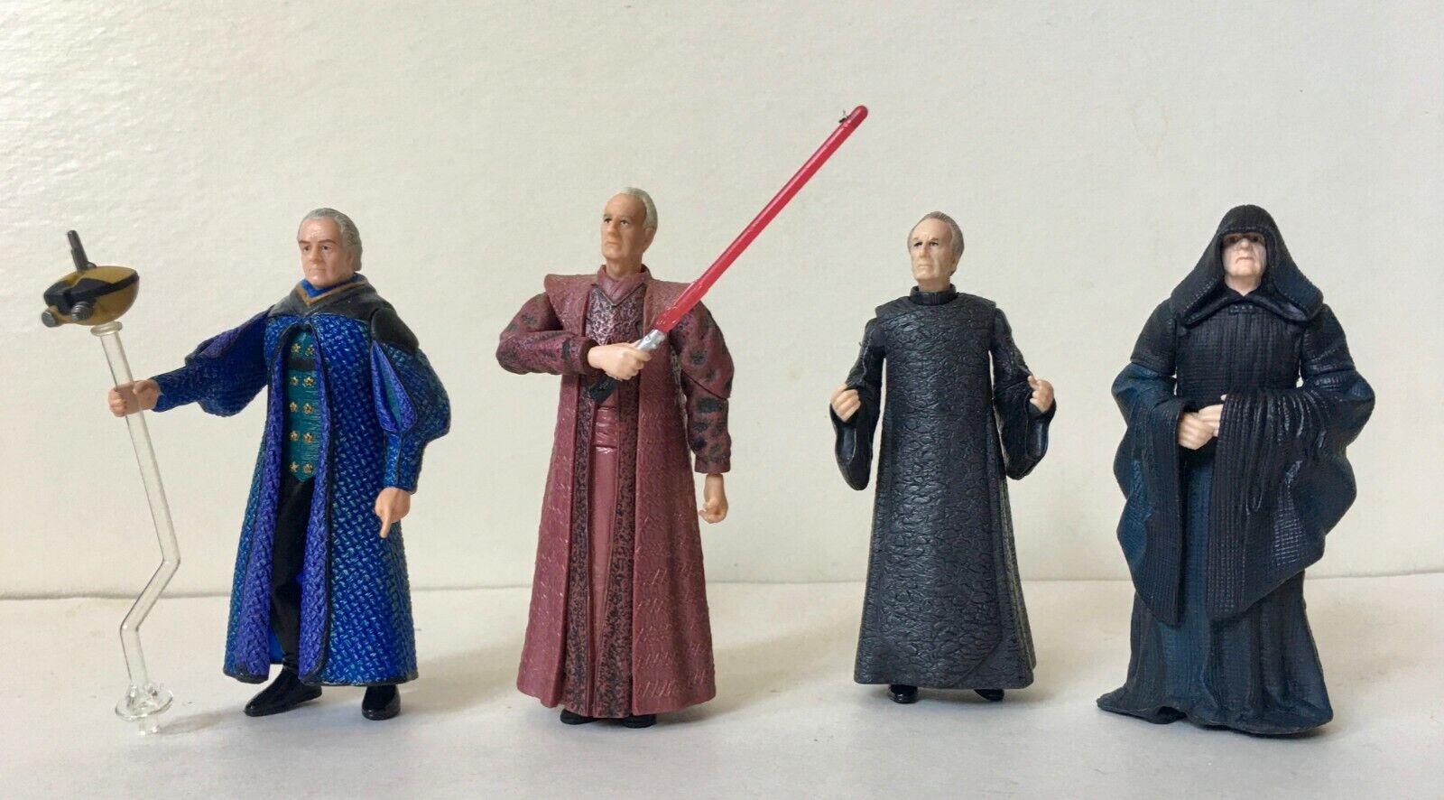 Star Wars lot of 4 action figures evolution Senator Palpatine Chancellor Emperor