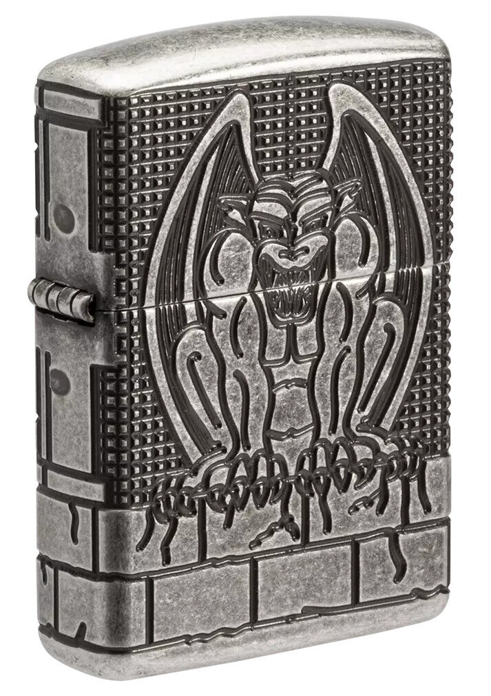 Zippo Armor Antique Gargoyle Windproof Pocket Lighter, 28973-078426