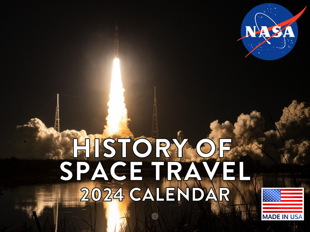 NASA History of Space Travel 2024 Wall Calendar