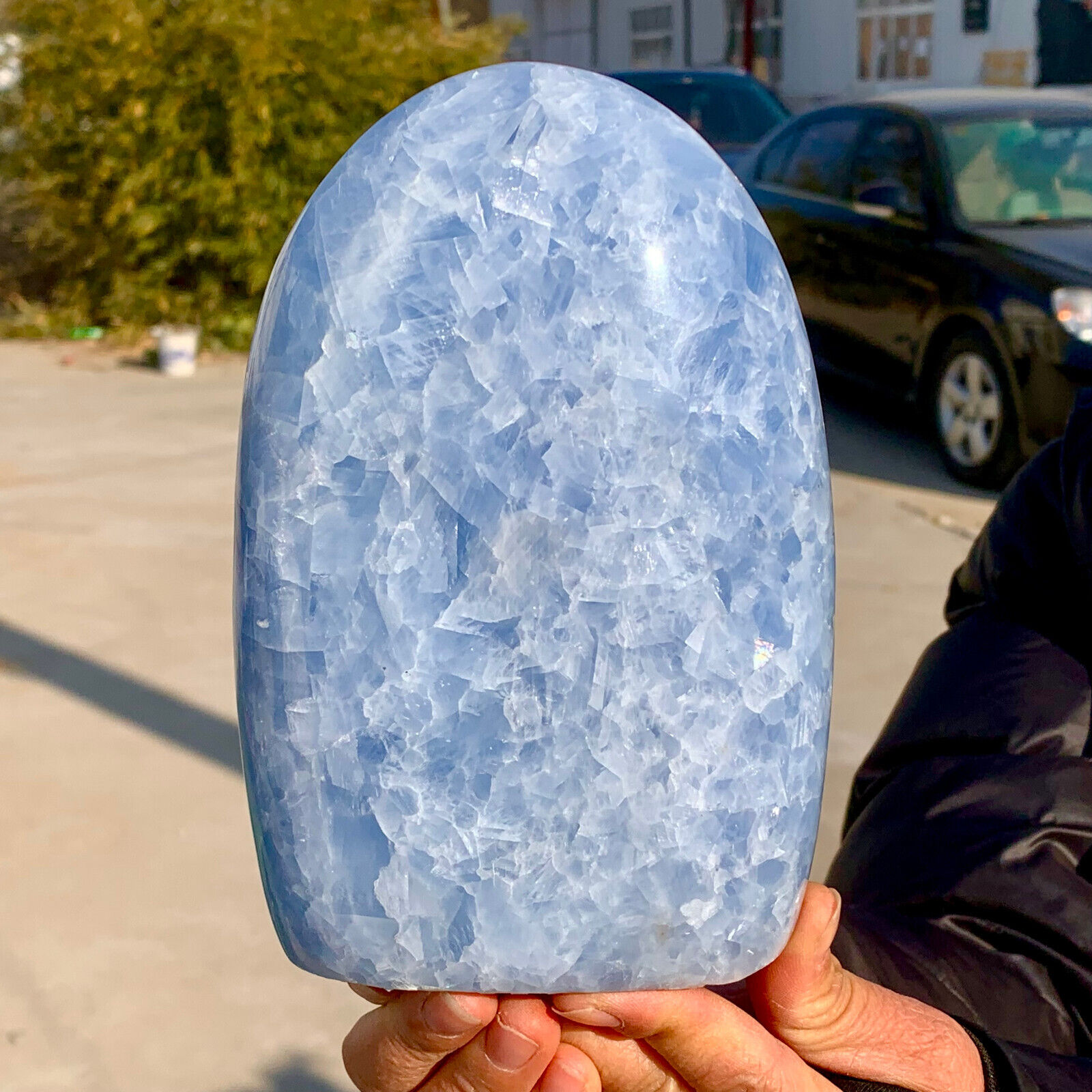 4.45LB Natural blue celestite quartzCrystal specimen mineral Healing