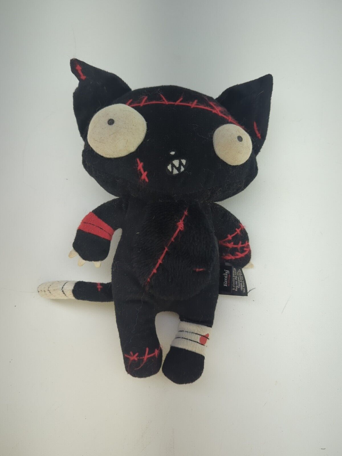 Emily The Strange Plush 2007 Zombie Kitty Doll Back In Black 1 Of 1000 Produced.