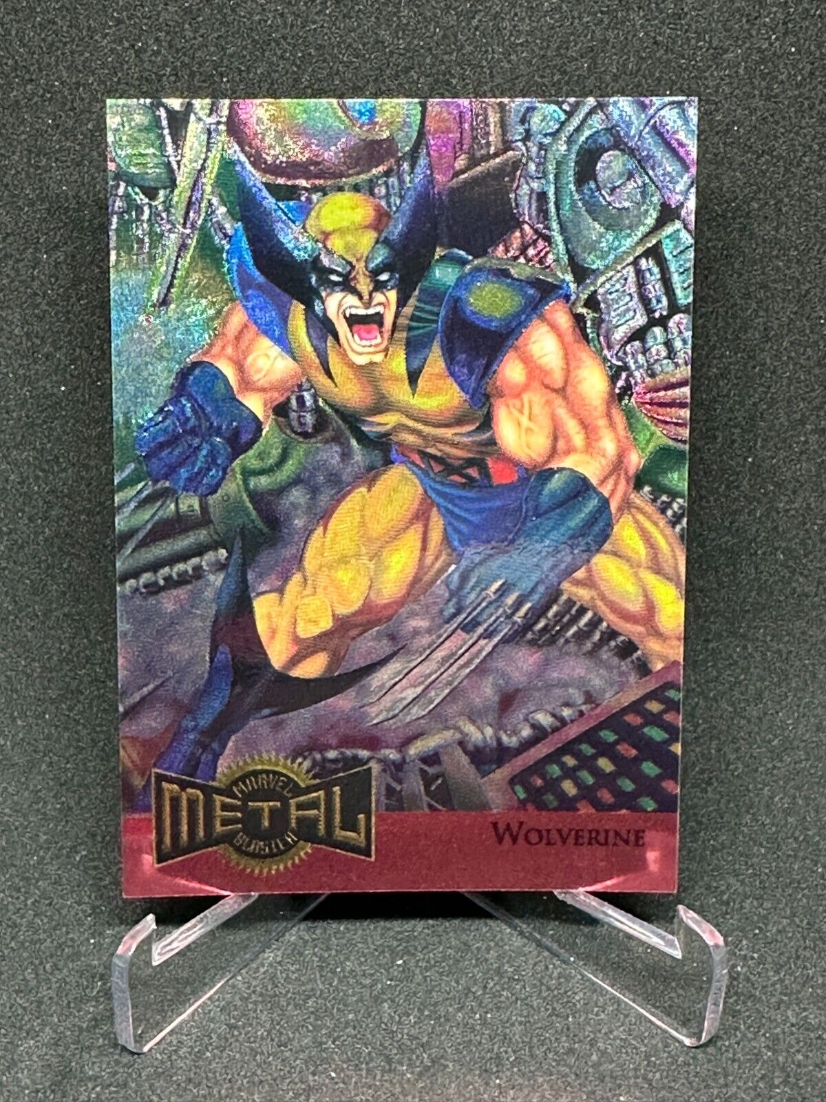 1995 Fleer Marvel Metal Blaster Wolverine #18 of 18 Limited Edition