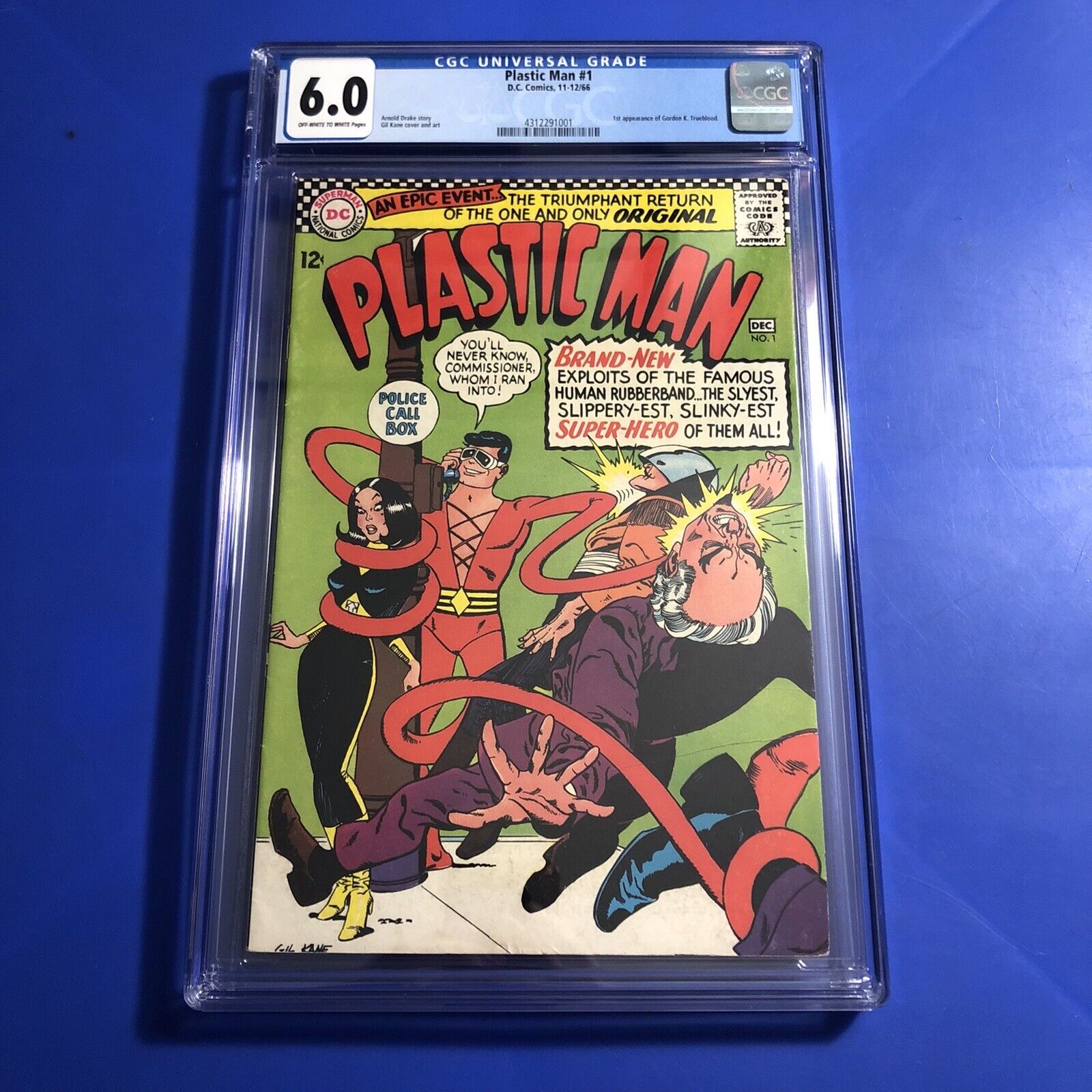 Plastic Man #1 CGC 6.0 1st Appearance Gordon K Trueblood DC Terrifics Comic 1966
