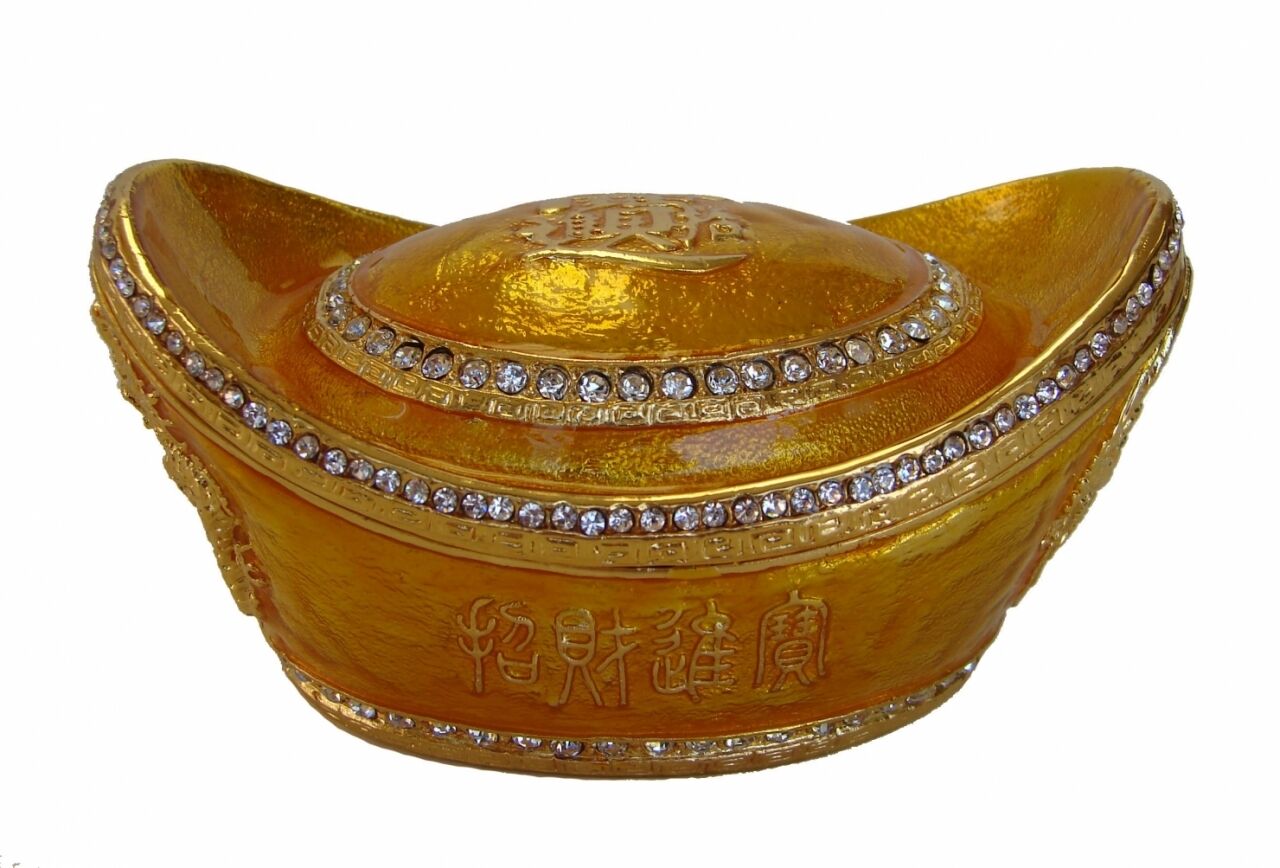 Big Bejeweled Feng Shui Ingot