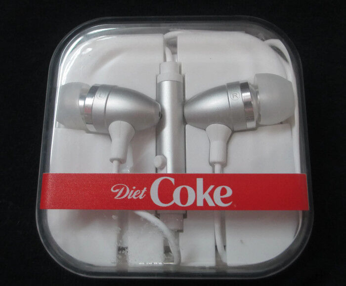 Diet Coke Earbuds in Carrying Case  - BRAND NEW