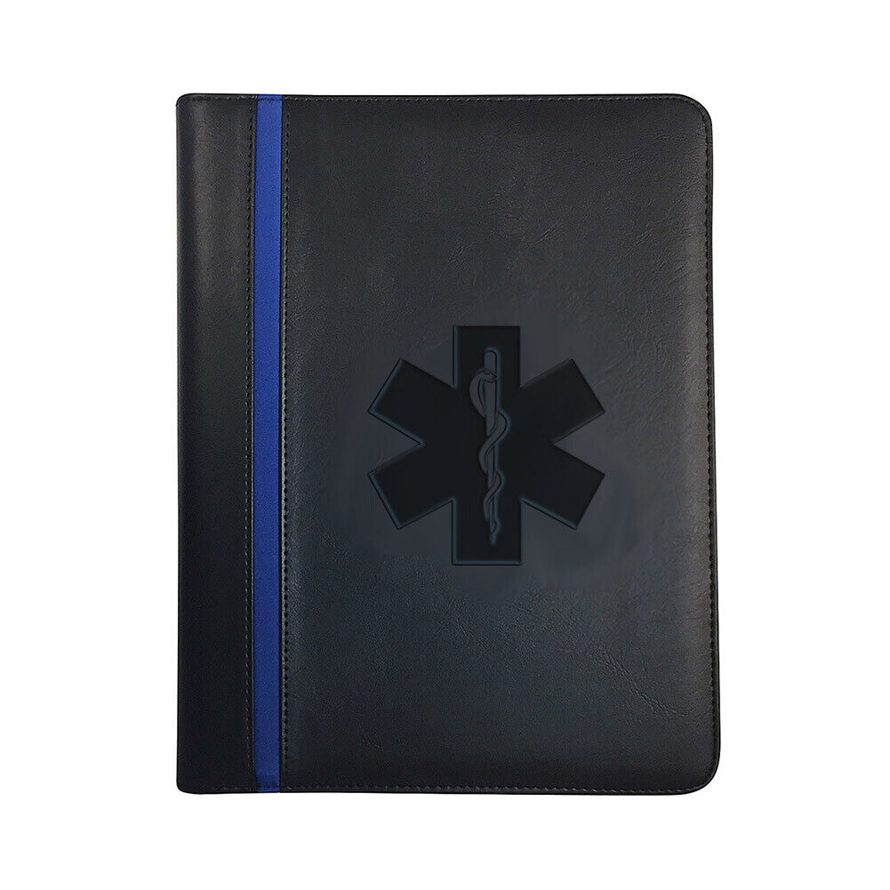 EMS Star of Life Emergency Medical Services Thin Blue Line Padfolio & Gifts