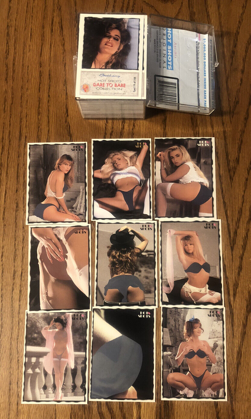 1994 HOT SHOTS DARE TO BARE COMPLETE 144 CARD SET UNSCRATCHED VG CONDITION RARE