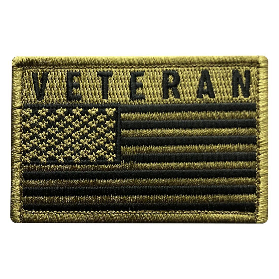 Veteran USA Flag Tactical Military Patch [Hook-3.0 X 2.0 MTV7]