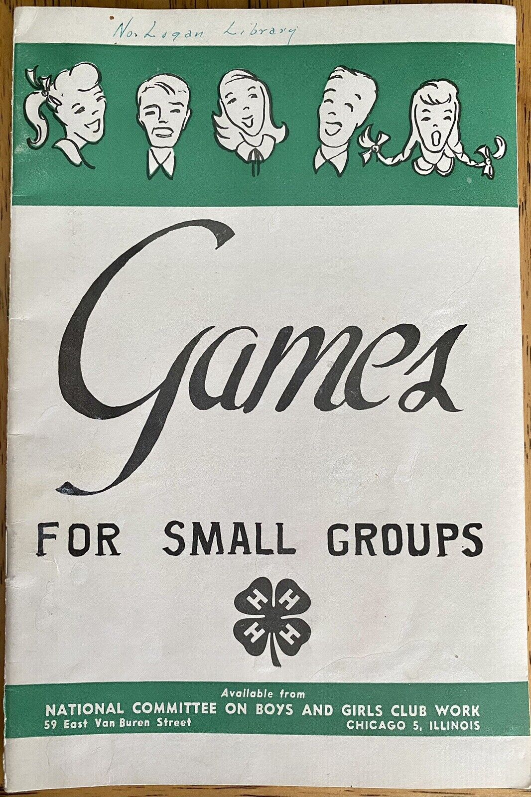 1950’s 4-H Games for Small Groups 32pg Booklet