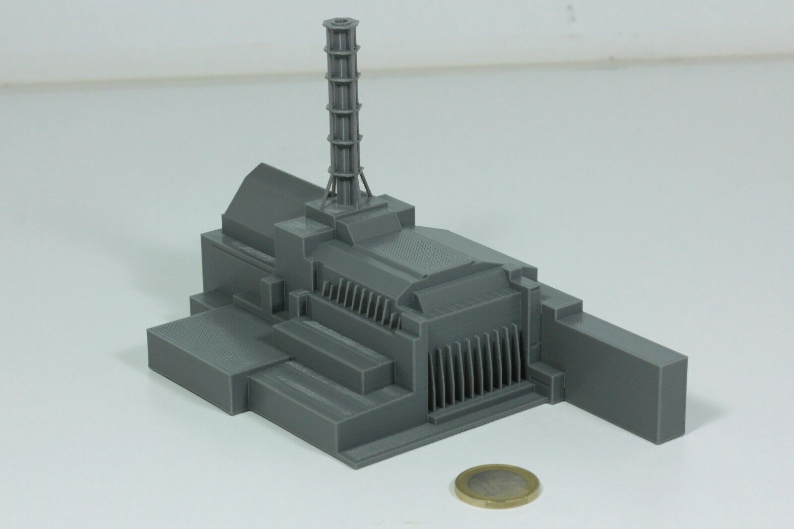 Chernobyl Disaster Nuclear Reactor Display Miniature Statue, 3D Print Souvenir
