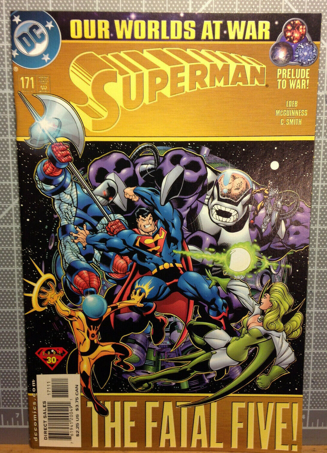 Superman (DC Comics) Vol 2 #171 VF Jeff Loeb, Ed McGuinness The Fatal Five