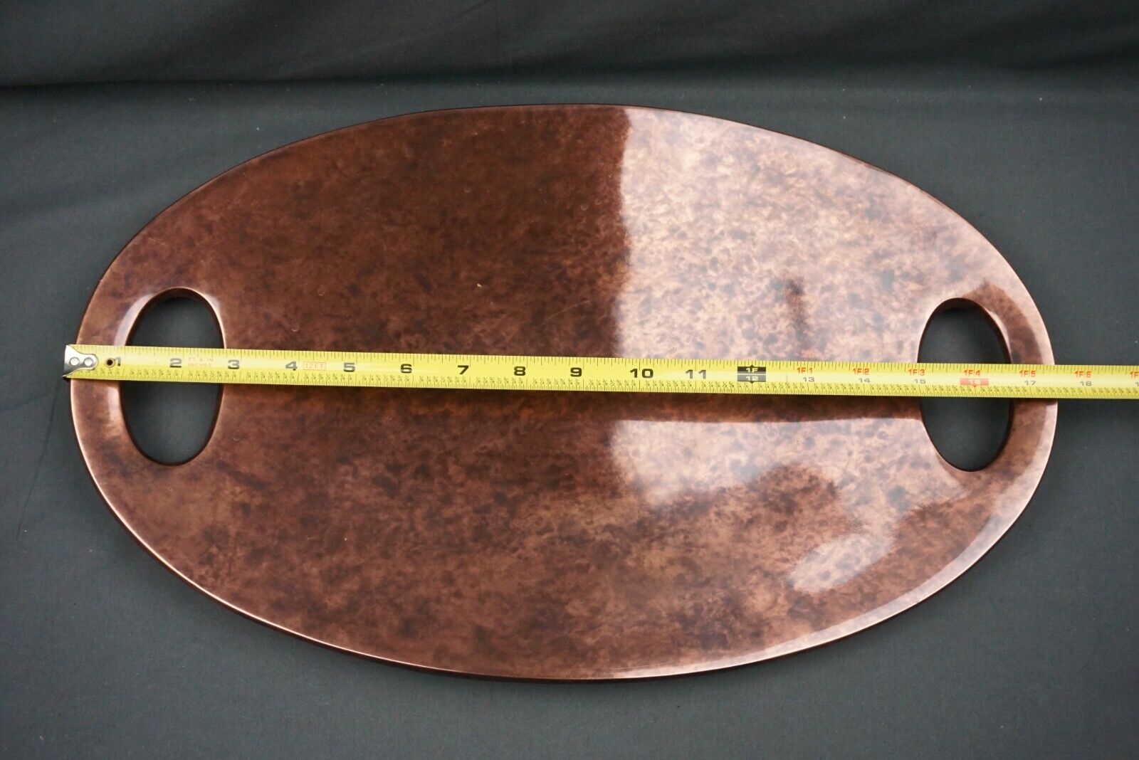Nambe Heritage 18”x11” Pebble Handle Bronze Tray MT0263 Steve Cozzolino