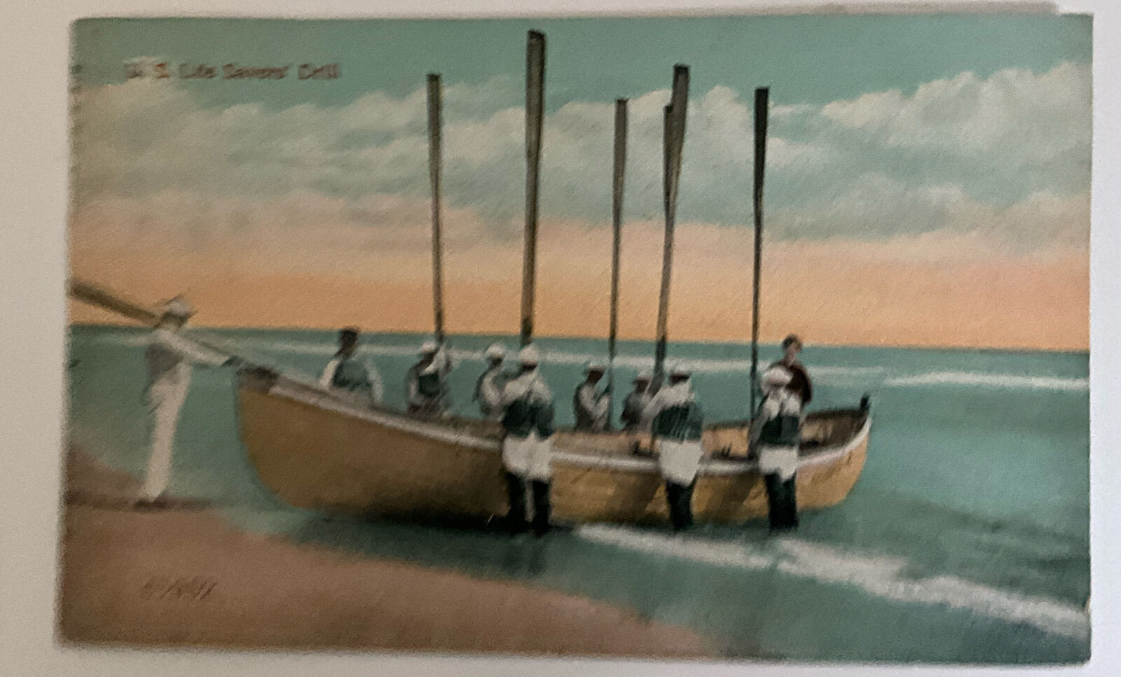 Old ,Coast Guard ,Life Saving Boat, Jersey Shore, 1916