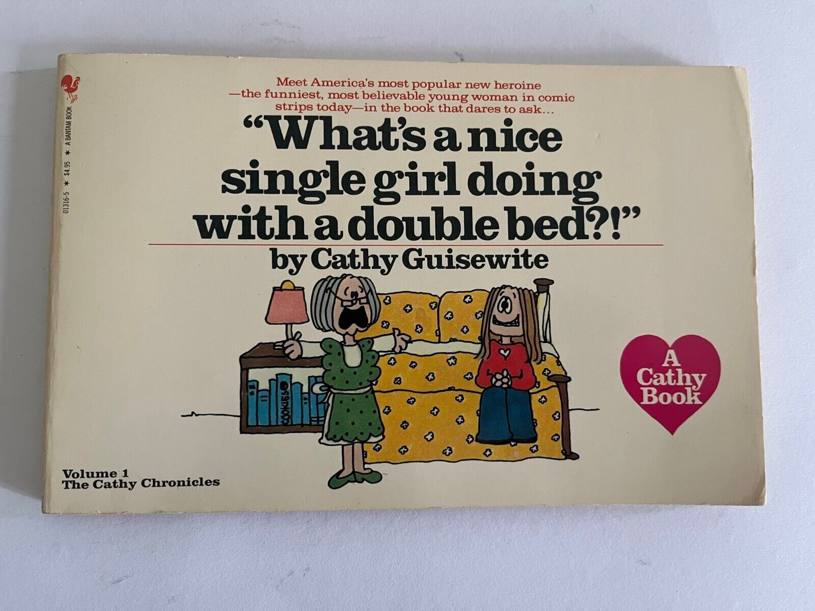 CATHY GUISEWITE / What's a Nice Girl Like You Doing with a Double Bed ~ 1st 1981