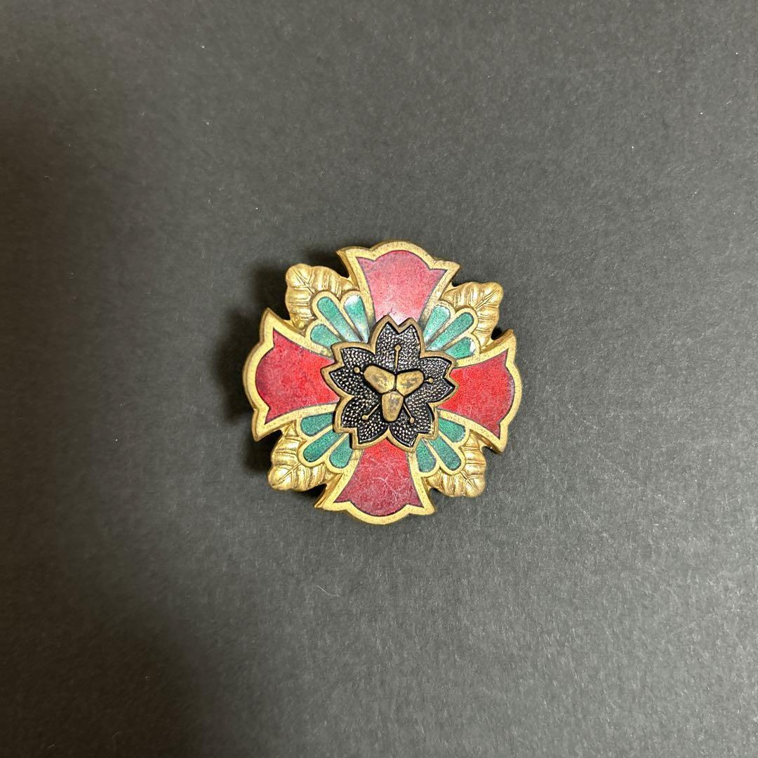 Super Rare Showa 45 Made Firefighter Pin Badgecar Dedication Commemorative