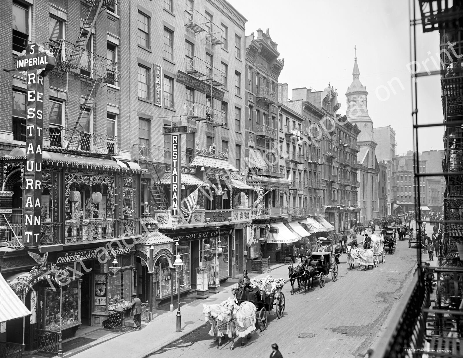 1905 Mott Street, New York City, New York Vintage Old Photo 8.5\
