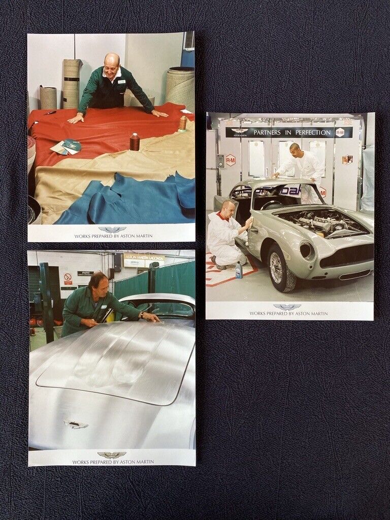 1998 Aston Martin Works Prepared Press Kit Photos DB7 Pebble Beach Concours