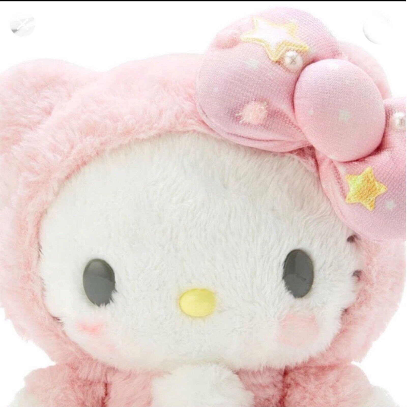 Sanrio Cute 9” Kawaii Hello Kitty Moon & Stars Pajamas Soft Fluffy Plush Toy