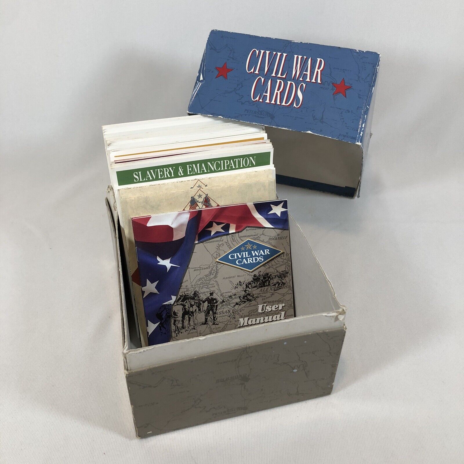 U.S. Civil War Cards Atlas 1993,1995 Editions Cards in Box  *Read Discription*