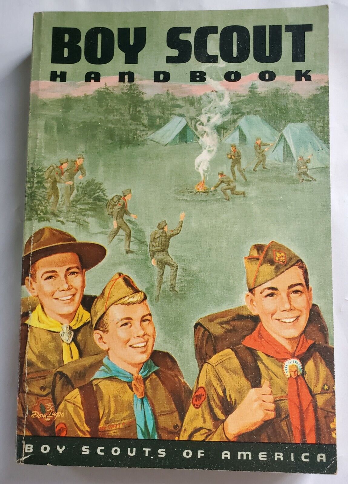 Vintage BOY SCOUT  Handbook 1965-7th Edition 4th Printing 1968 Dom Lupo Cover
