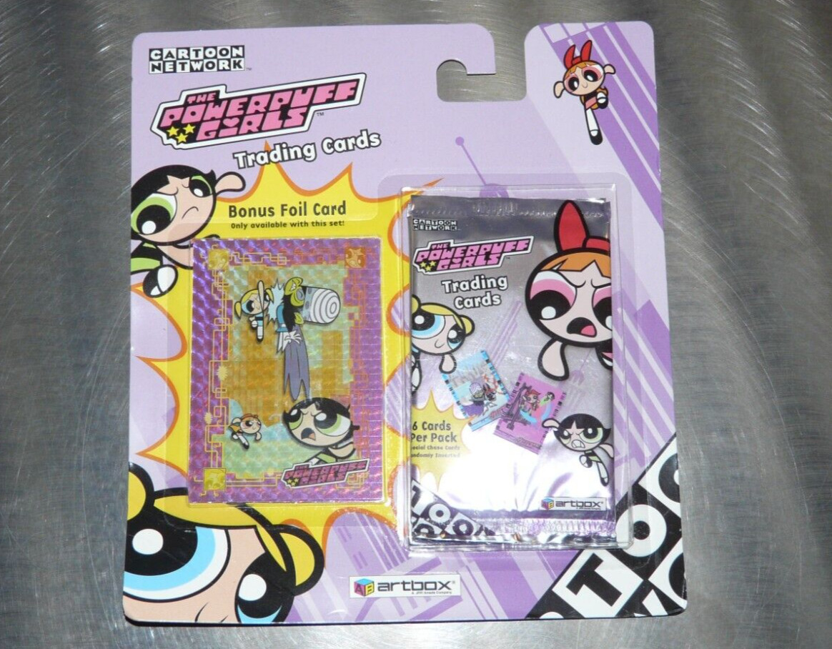 The Powerpuff Girls Sealed 2000 Artbox Cartoon Network | 2 Booster Packs & Promo