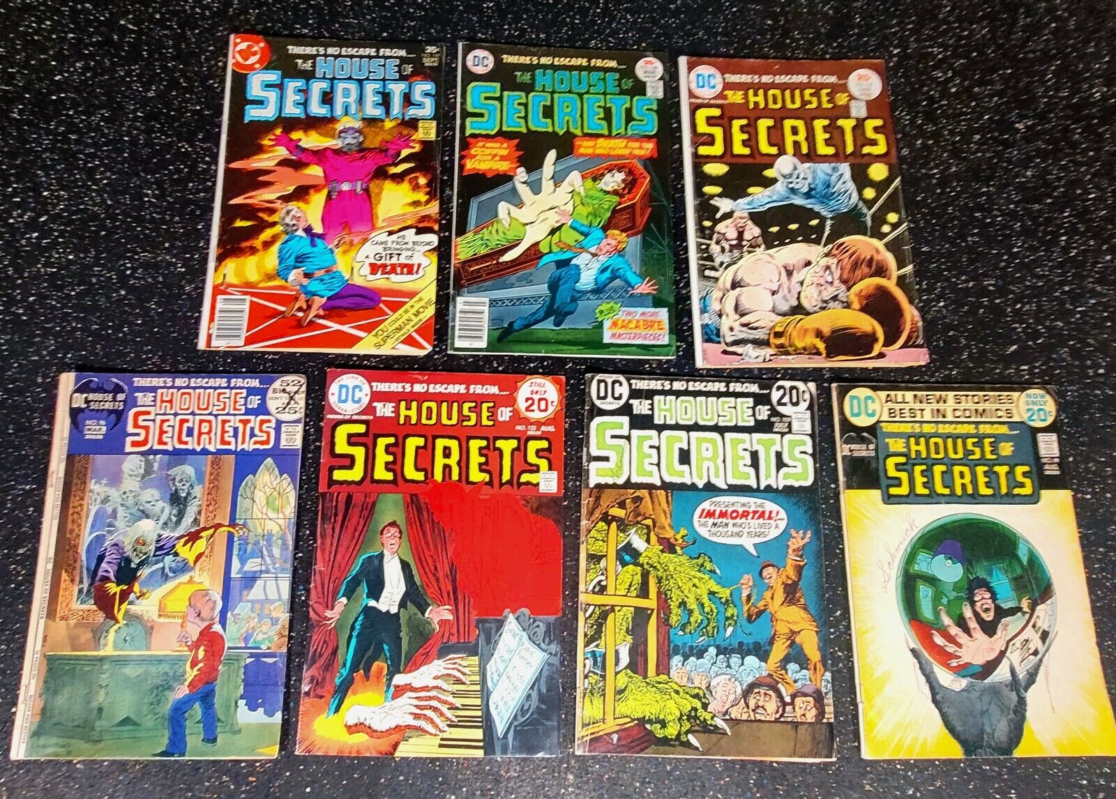 DC Super Stars The House of Secrets Lot Of 7 Bronze Age Comics 