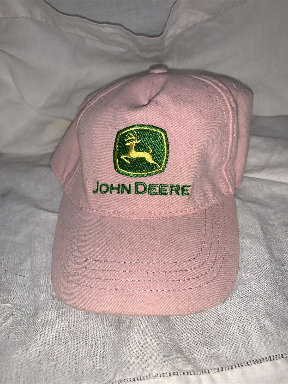 John Deere Women\'s Baseball Hat Adjustable Strap-New with Cardboard, No Tags