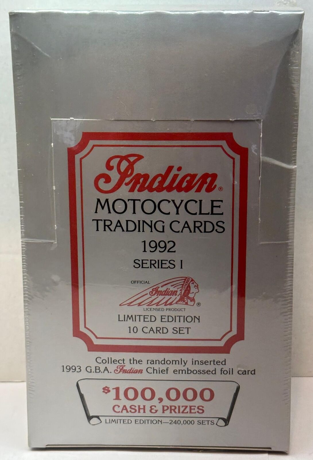 1992 Indian Motorcycles Series 1 Trading Card Box 50ct Factory Sealed 10 Card Se