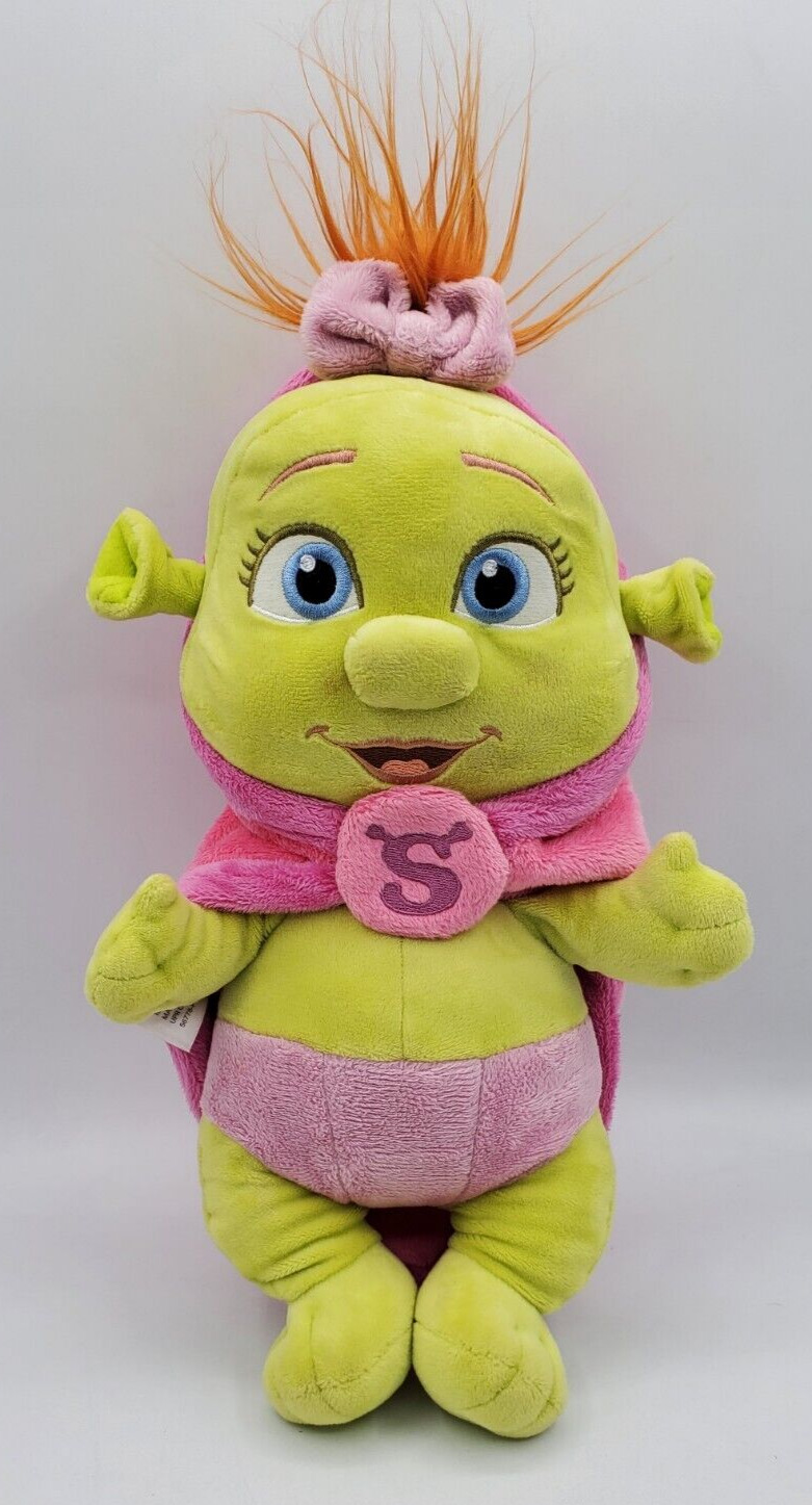 Universal Studios Shrek 4-D Felicia Baby Ogre Plush with Pink Blanket