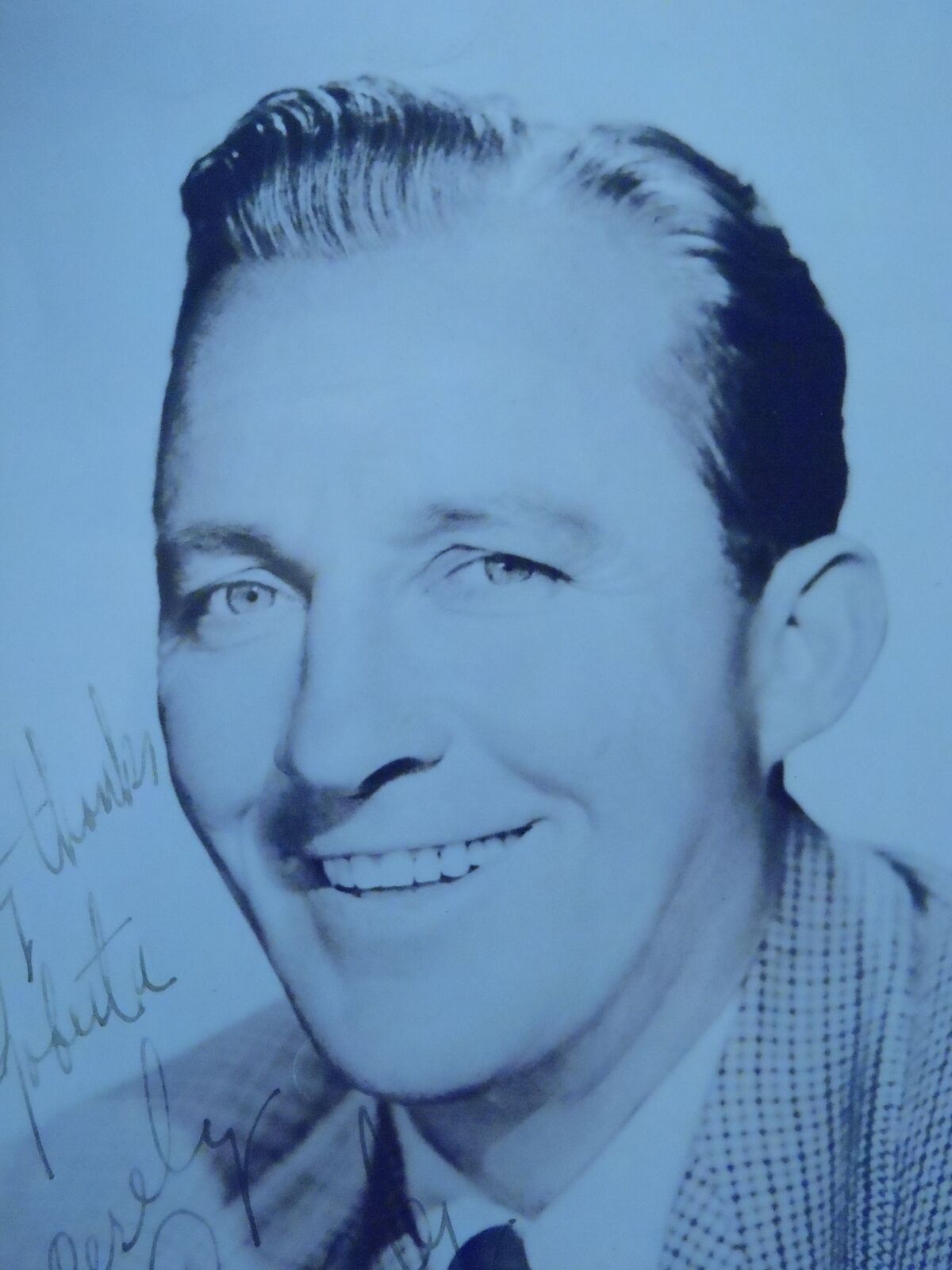 BING CROSBY 1952 Paramount Pictures Glossy Silver-Gelatin B & W Print SIGNED