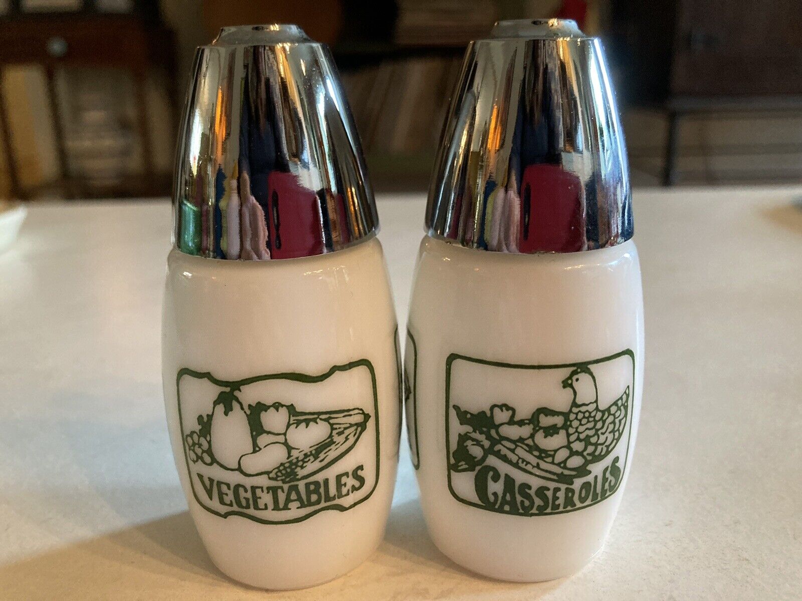 Vintage Gemco Westinghouse Vegetables Casserole Salt and Pepper Shakers