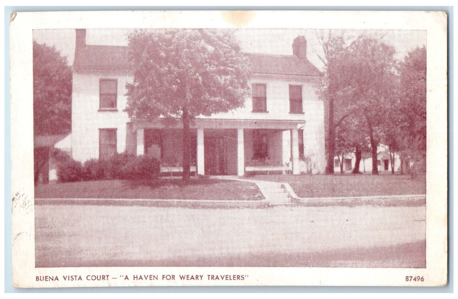 1951 A Haven For Weary Travelers Buena Vista Court Posted Vintage Postcard