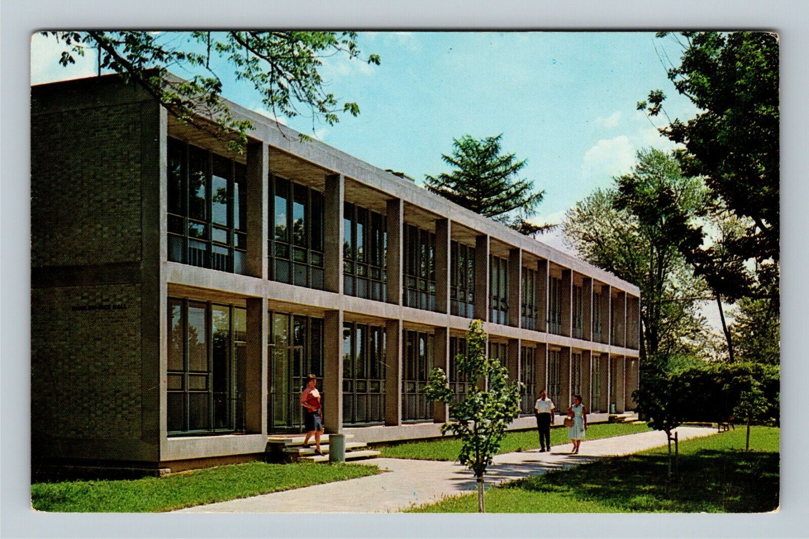 Delaware OH, Ohio Wesleyan University, Bigelow Rice Hall, Ohio Vintage Postcard
