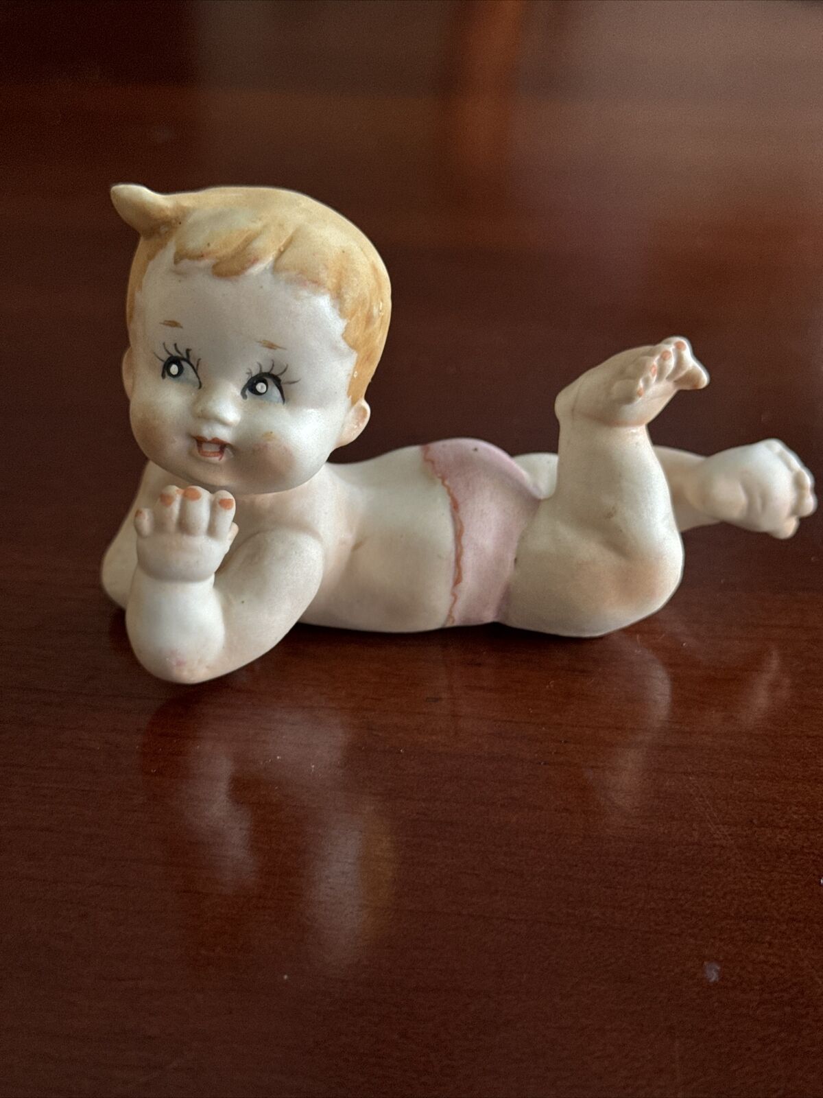 Vintage Norleans Porcelain Piano Baby Figurine