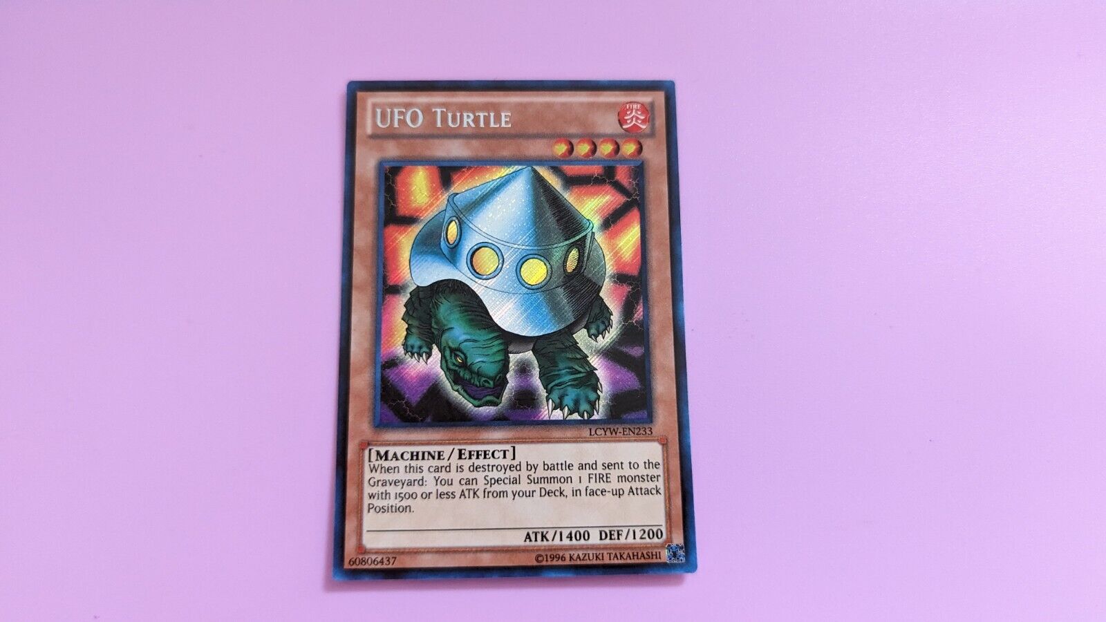 Yugioh UFO Turtle	LCYW-EN233	Unl edition	Secret rare