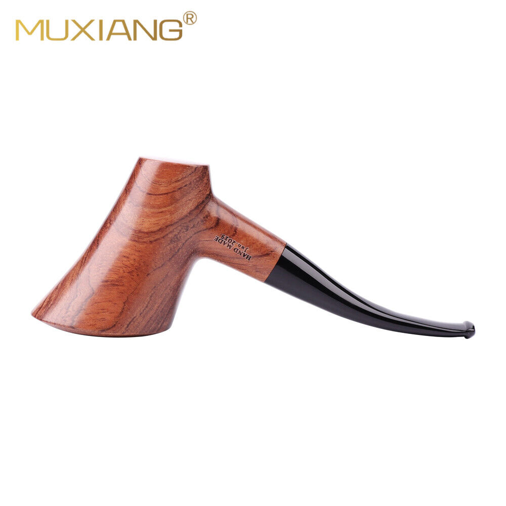 Rosewood Tobacco Pipe Handmade Straight Stem Wooden Smoking Pipe 9mm Filter