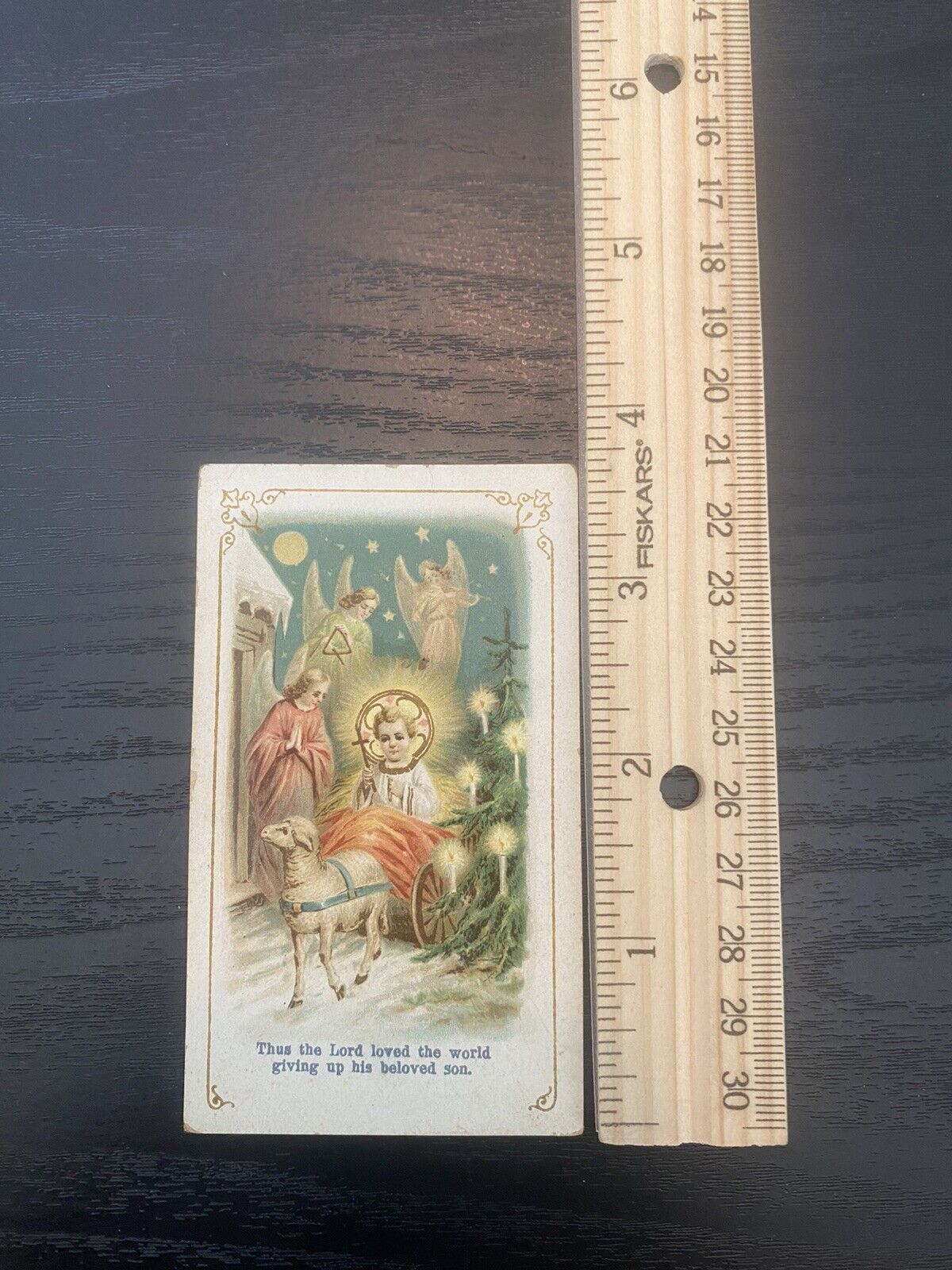 Antique Catholic Prayer Card Religious Collectible 1890's Holy Card. The Lord