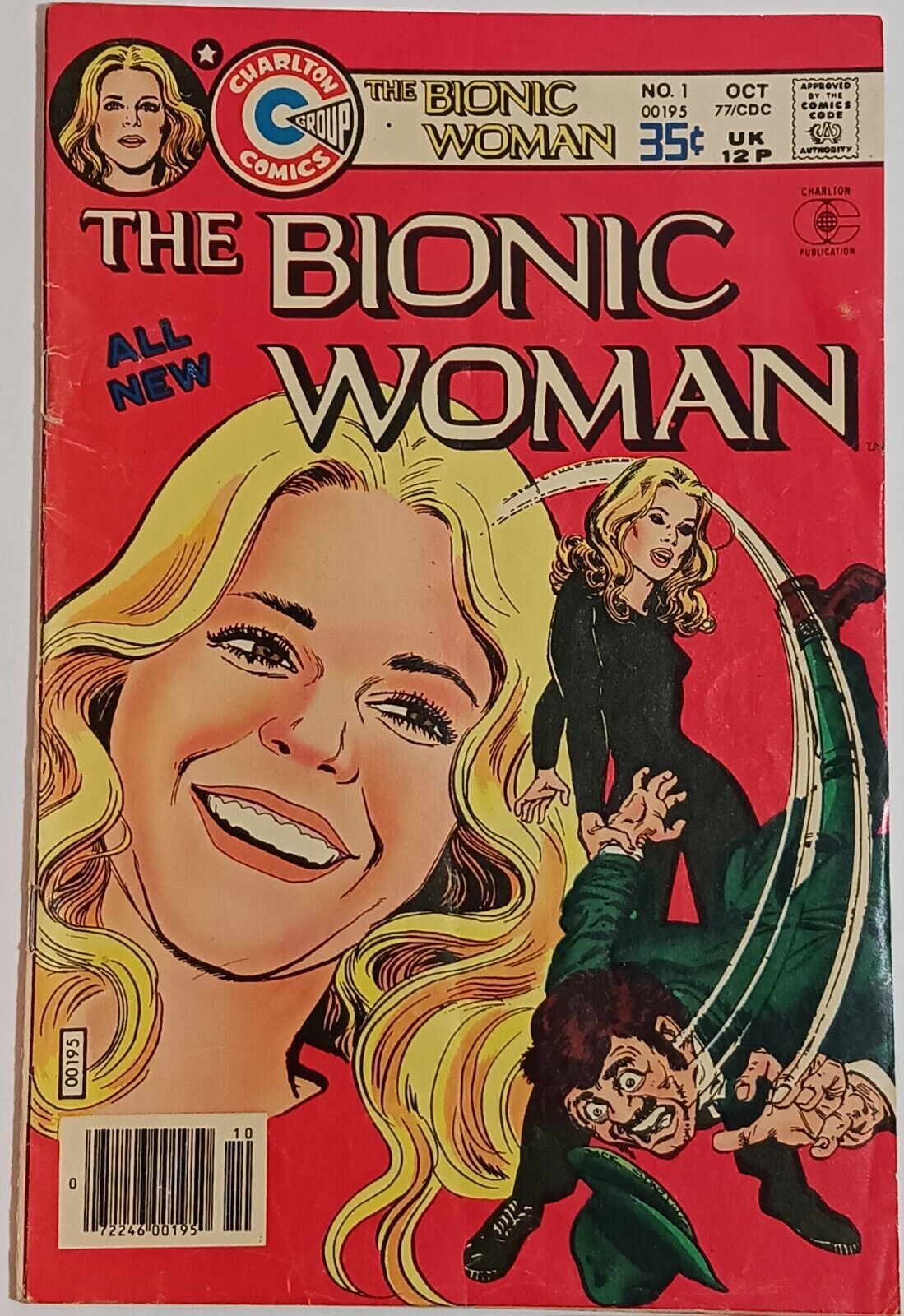 The Bionic Woman #1 Charlton Comics - Oct 1977 Hi-Res Images