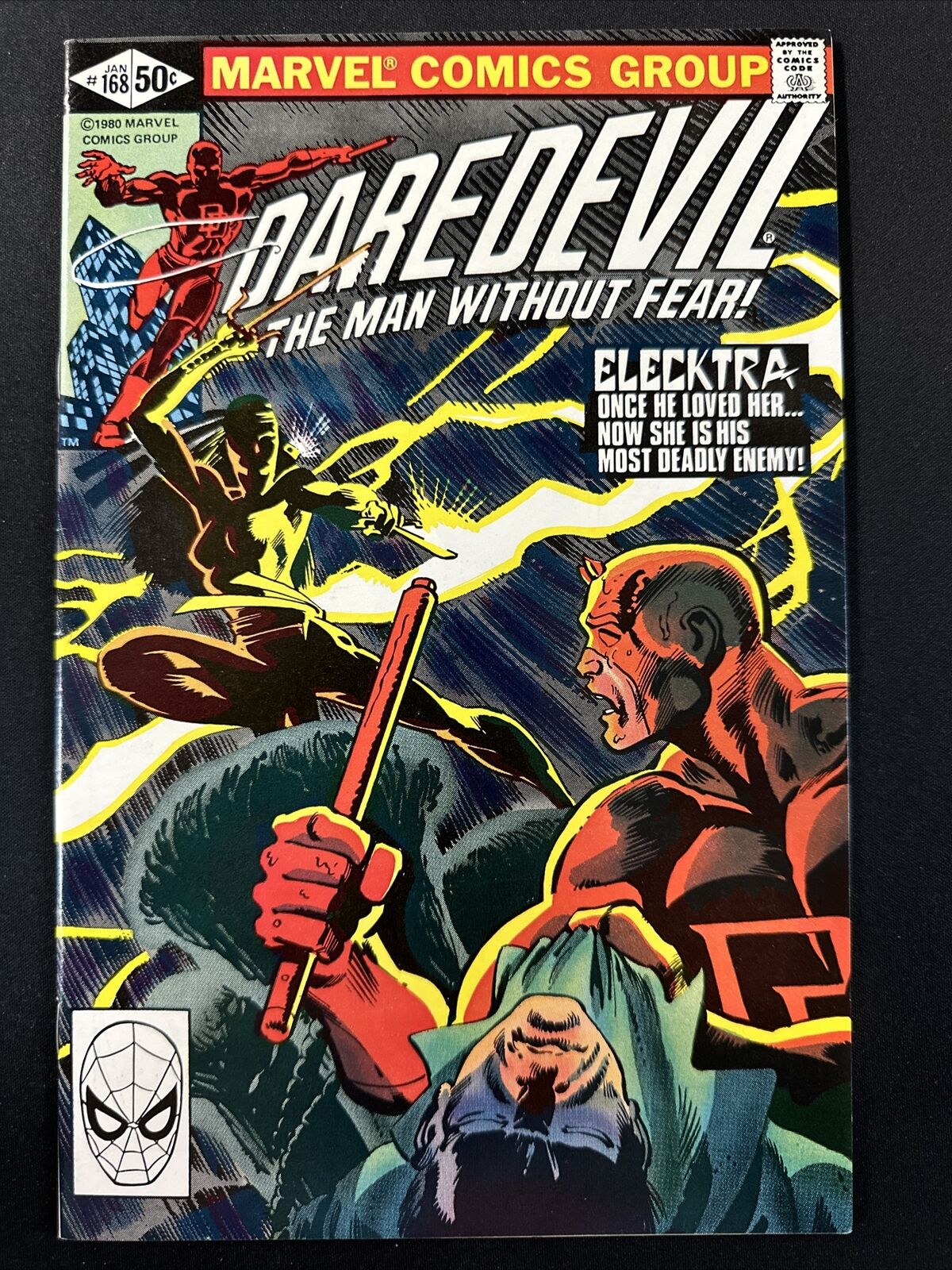 Daredevil #168 Marvel Comics Frank Miller 1st Appearance of Elecktra 1980 VF *A4