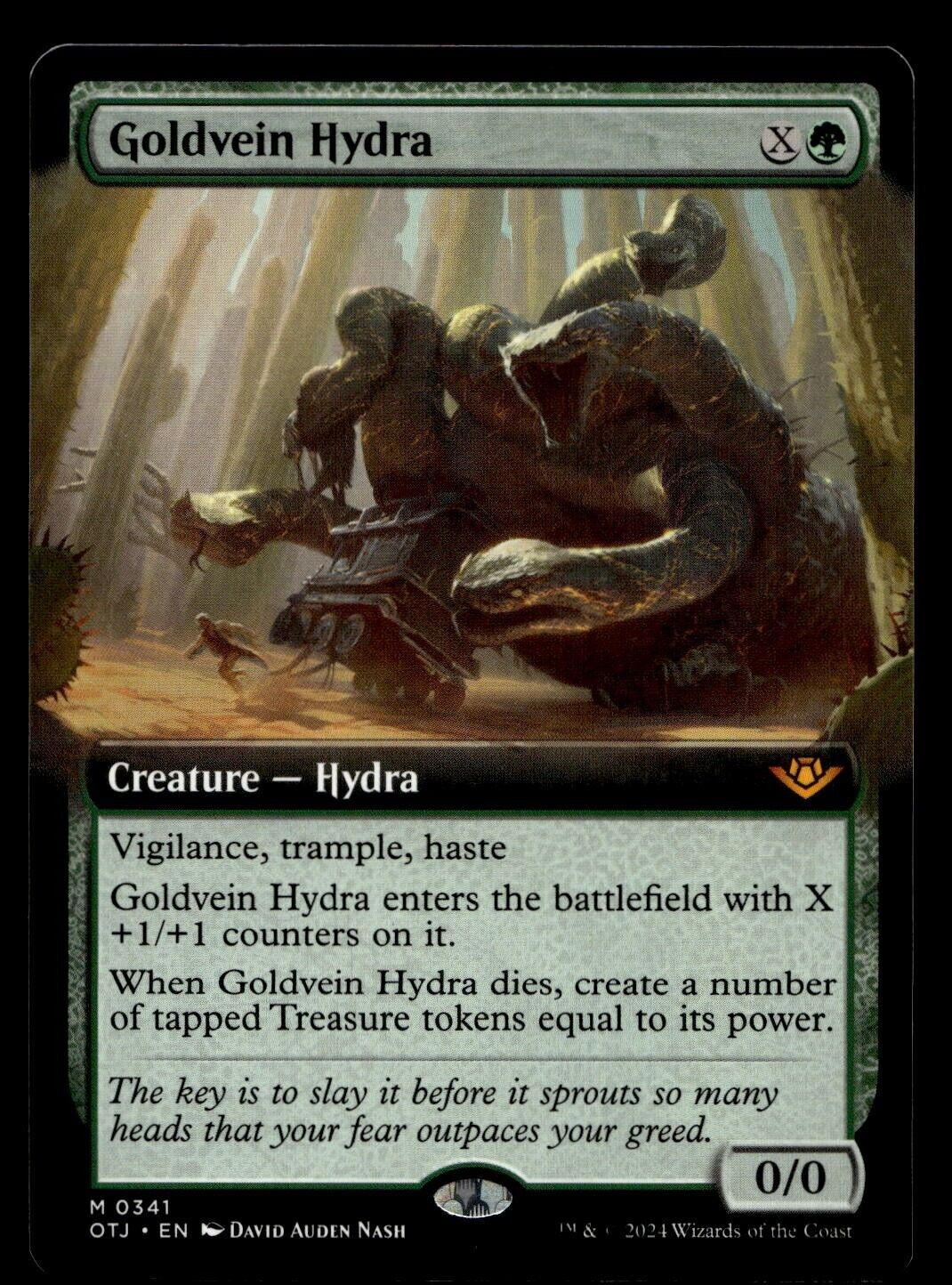 Goldvein Hydra Extended Art MTG Thunder Junction M/NM 341 Rare Card