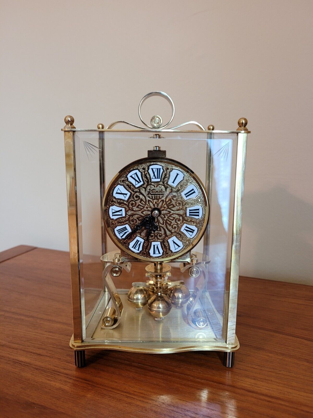 Vintage Kundo KIENINGER & OBERGFELL Battery Clock Torsion Pendulum Working