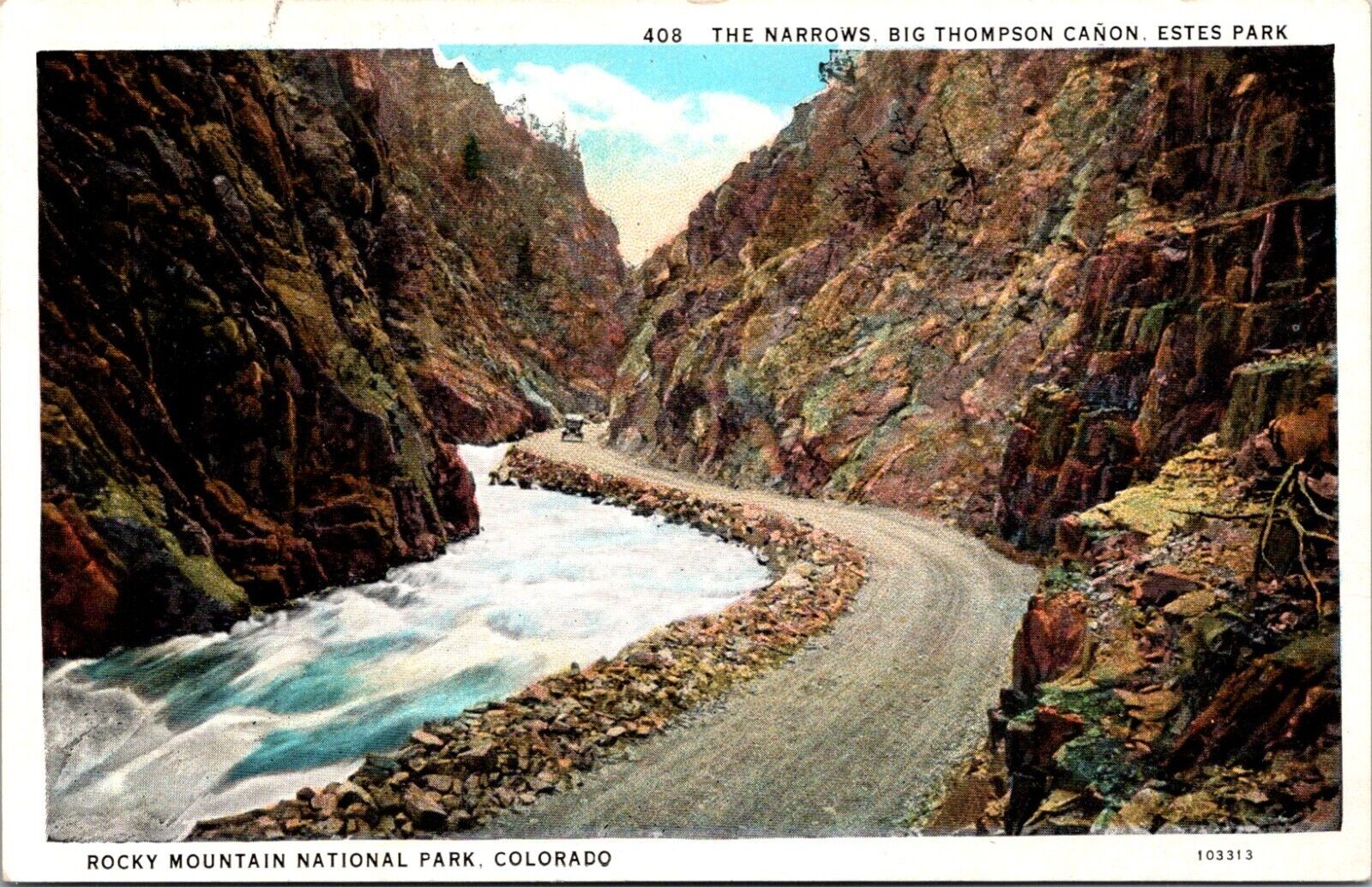 The Narrows Big Thompson Canon Rocky Mtn Nat\'l Park Colorado Postcard