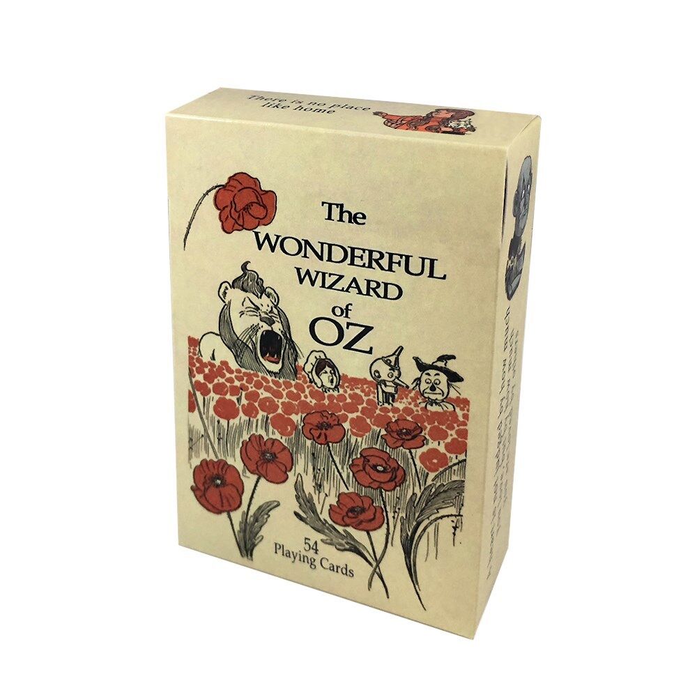 Wizard of Oz playing cards, full 54 poker-size card deck  (Beige)