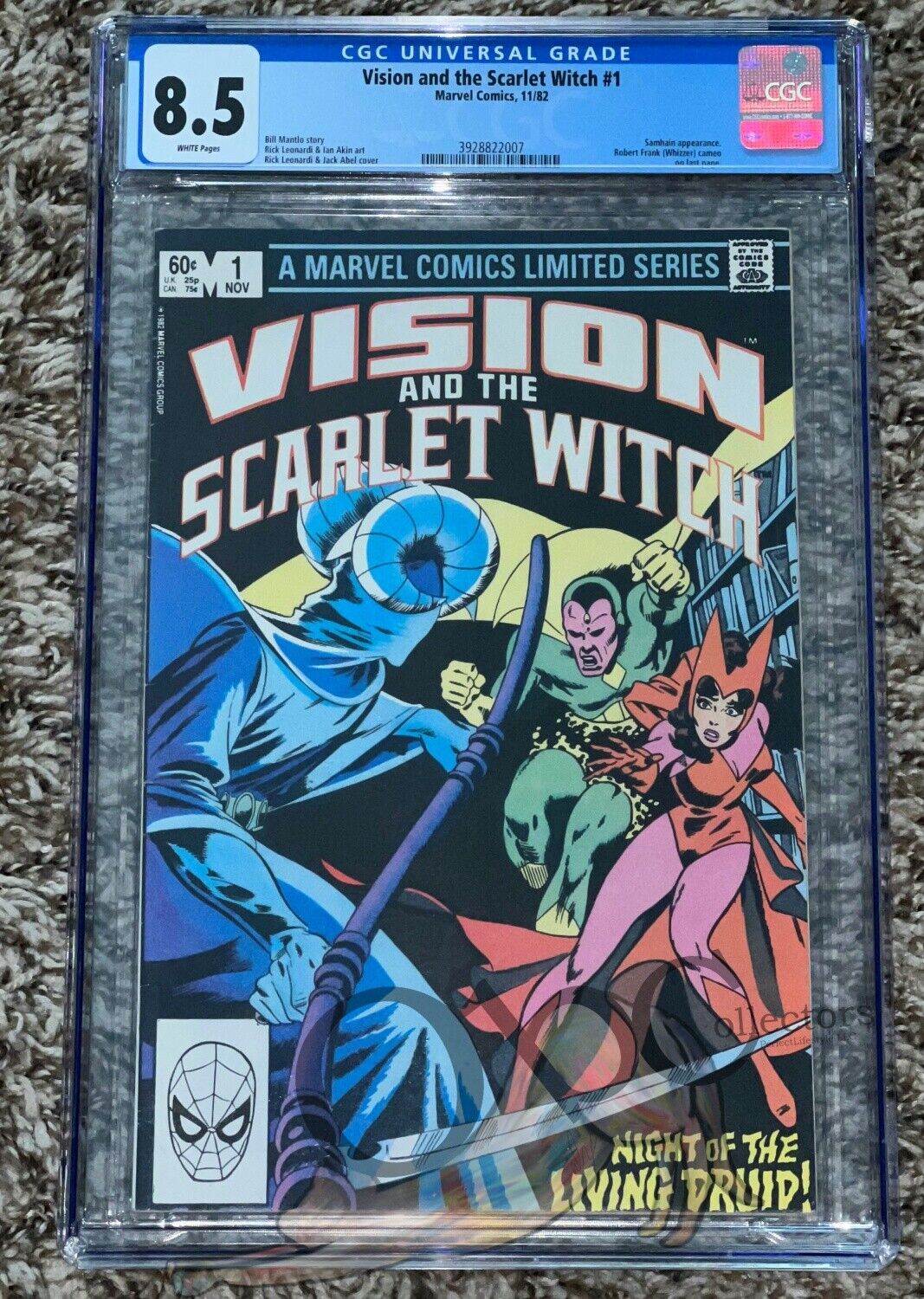 Vision and the Scarlet Witch #1 1982 CGC 8.5 Samhain Appearance Whizzer Cameo
