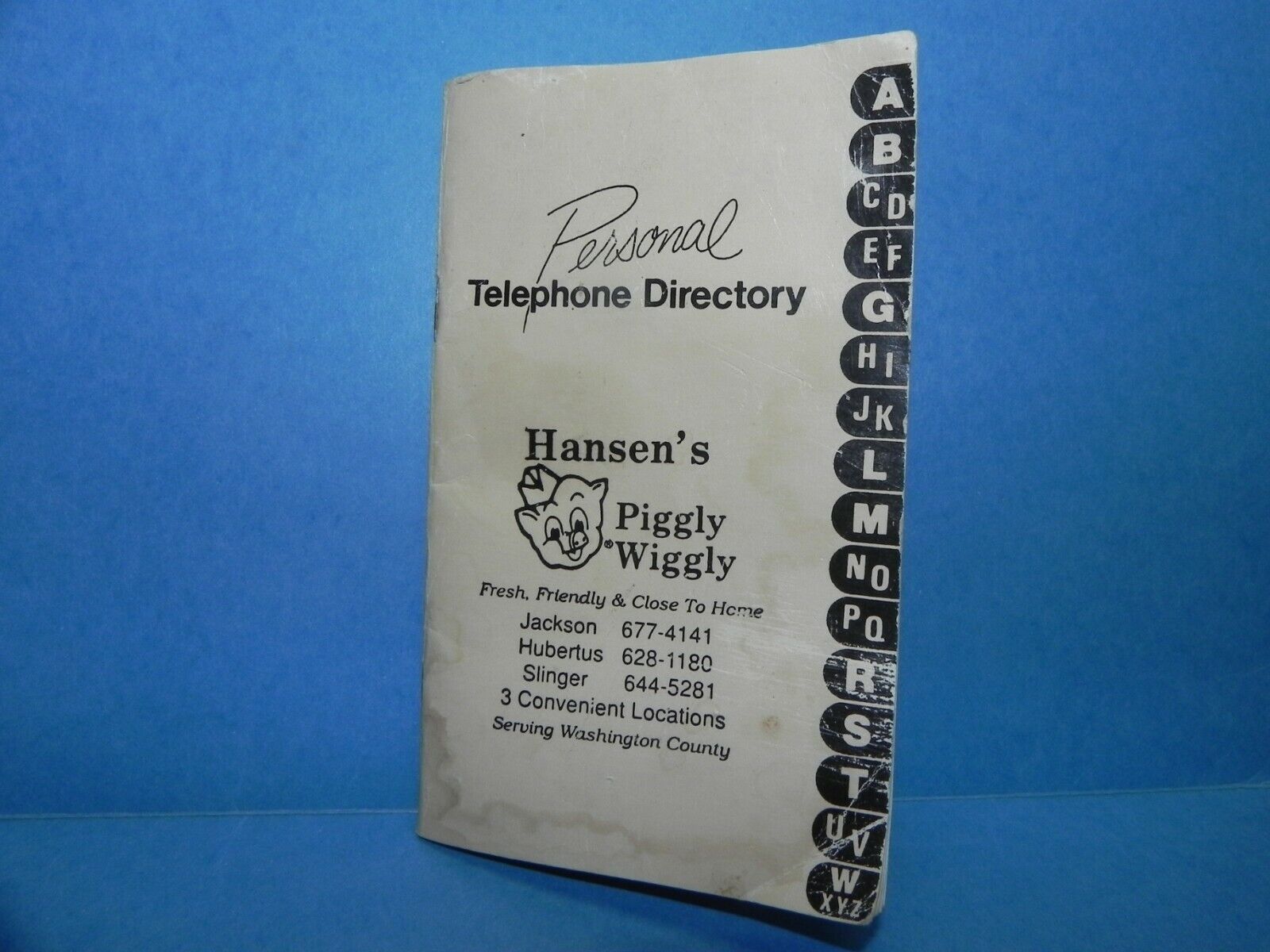 Vintage Hansen\'s Piggly Wiggly Personal Telephone Directory_4187