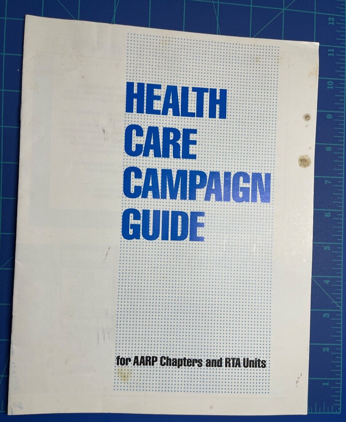 Vintage 1986 AARP Publication HEALTH CARE CAMPAIGN GUIDE Healthcare Legislation