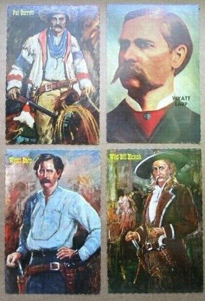  Four Gunfighters of the Old West- Postcards by Artist Lea McCarthy - E7A-2