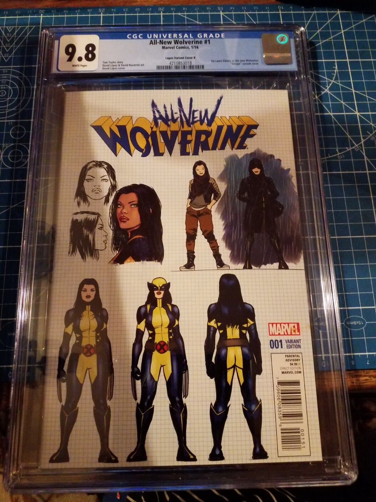 All New Wolverine 1 Variant Marvel comics CGC 9.8 ST6-36