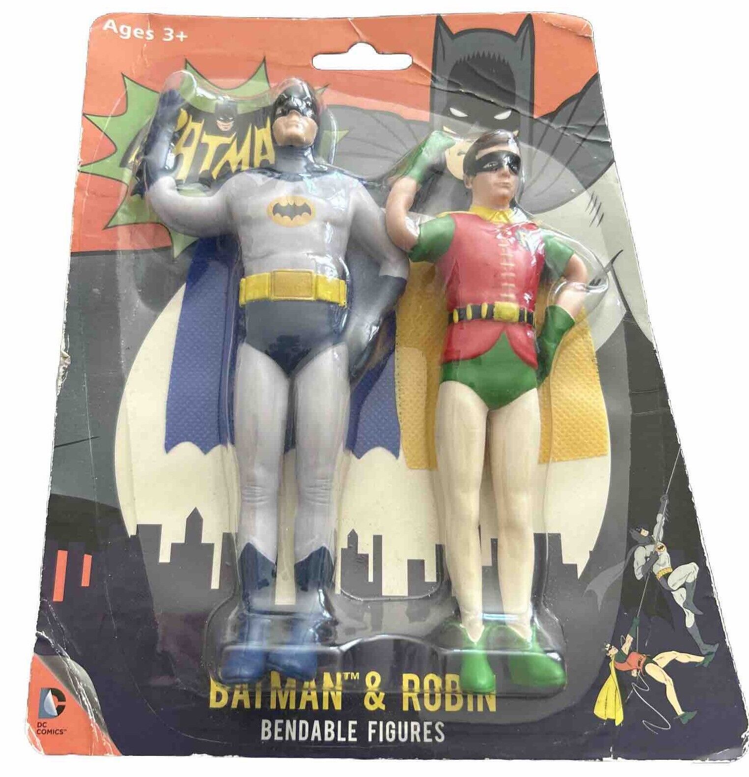 Batman And Robin Classic TV Series Bendable Figures DC Comic 5 Inch - NEW